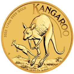 2022 Australian Kangaroo 1/4oz .9999 Gold Bullion Coin