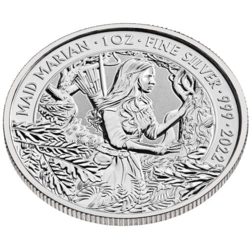 2022 maid marian 1oz. 999 silver bullion coin - myths and legends