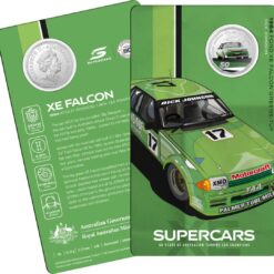 2020 50c 1984 Ford XE Falcon Greens-Tuf - 60 Years of Supercars Coloured Coin in Card 2
