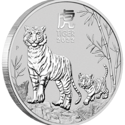 2022 year of the tiger 1kg. 9999 silver bullion coin – lunar series iii - 1 kilo