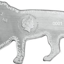 2021 Animals of Africa - Lion 1oz .9999 Silver Lion Shaped Coin