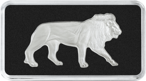 2021 Animals of Africa - Lion 1oz .9999 Silver Lion Shaped Coin 1