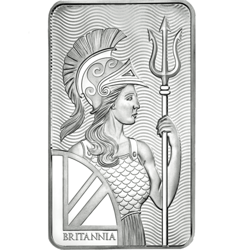 Britannia 10oz. 999 silver minted bullion bar