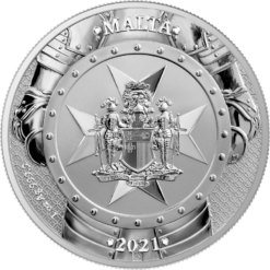 2021 €5 Malta Knights of the Past 1oz .9999 Silver Bullion Coin