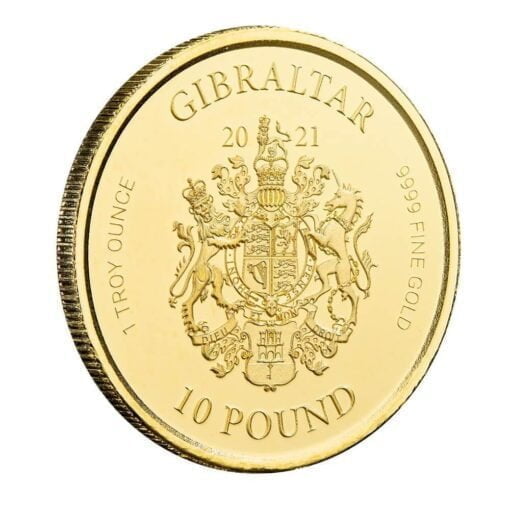 2021 Gibraltar Lady Justice 1oz .9999 Gold Bullion Coin 1