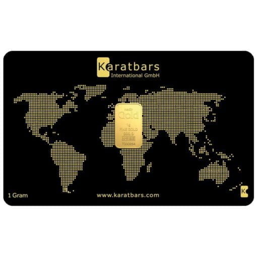 Karatbars 1g .9999 Gold Minted Bullion Bar