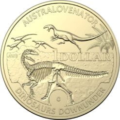 2022 $1 Australian Dinosaurs Down Under Mintmark and Privy Mark Uncirculated 4 Coin Set