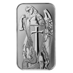 Archangel Michael 1oz .999 Silver Minted Bullion Bar