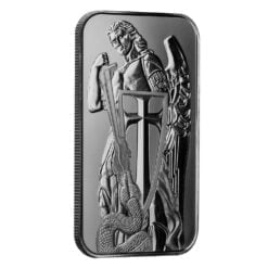 Archangel michael 1oz. 999 silver minted bullion bar