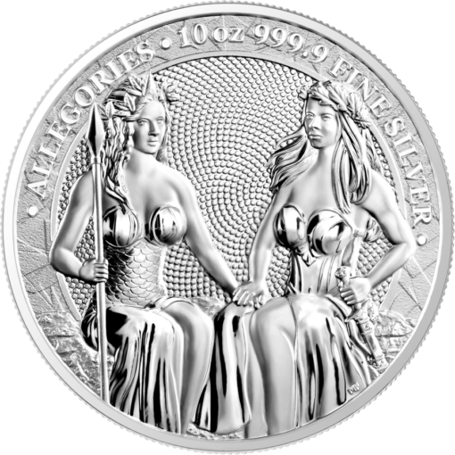 2021 the allegories – austria & germania 10oz .9999 silver coin