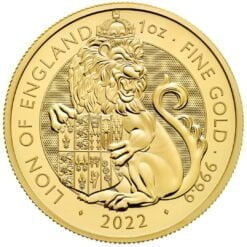 2022 The Tudor Beasts - The Lion of England 1oz .9999 Gold Bullion Coin