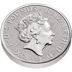 2022 The Tudor Beasts - The Lion of England 2oz .9999 Silver Bullion Coin 6
