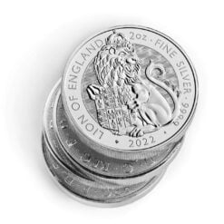 2022 The Tudor Beasts - The Lion of England 2oz .9999 Silver Bullion Coin 7