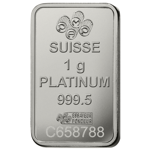 pamp lady fortuna 1g .9995 platinum minted bullion bar