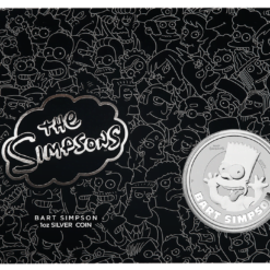 2022 The Simpsons - Bart Simpson 1oz .9999 Silver Coin in Card