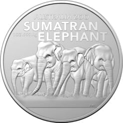 2022 Australia Zoo - Sumatran Elephant 1oz .999 Silver Bullion Coin