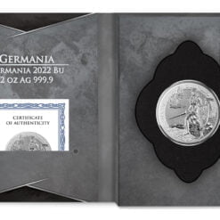 2022 lady germania 2oz. 9999 silver coin