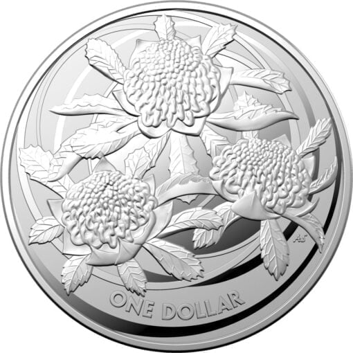 2022 Wildflowers of Australia - Waratah 1oz .999 Silver Bullion Coin