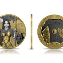 2022 valkyries – hildegard 1oz. 9999 silver gilded coin