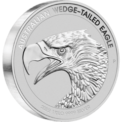2022 australian wedge-tailed eagle 1kg. 9999 silver enhanced reverse proof coin - 1 kilo