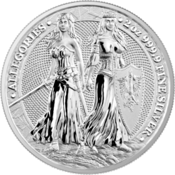 2022 The Allegories – Polonia & Germania 2oz .9999 Silver Bullion Coin