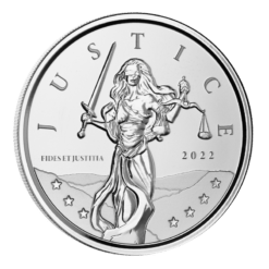 2022 Gibraltar Lady Justice 1oz .999 Silver Bullion Coin