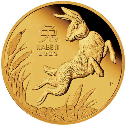 2023 year of the rabbit 1oz. 9999 gold proof coin – lunar series iii