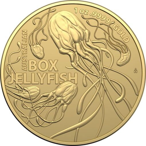 2023 australia’s most dangerous – australian box jellyfish 1oz .9999 gold bullion coin