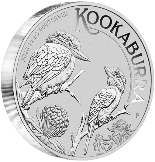 2023 australian kookaburra 1kg. 9999 silver bullion coin - 1 kilo