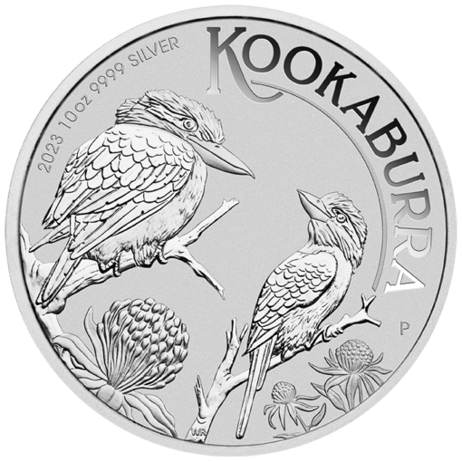 2023 australian kookaburra 10oz. 9999 silver bullion coin