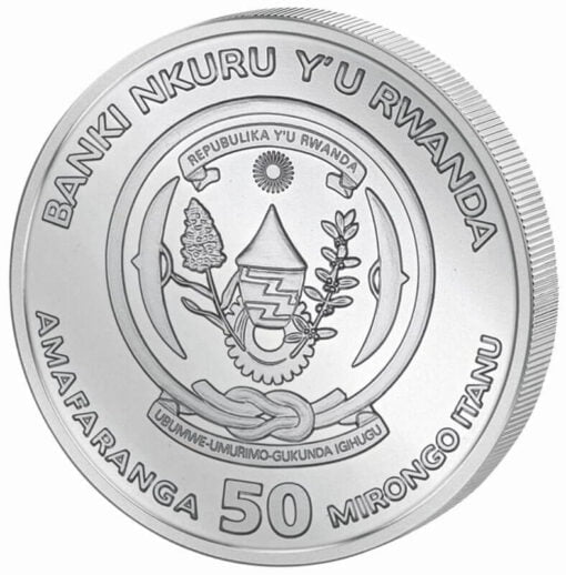 2023 rwanda lunar ounce - year of the rabbit 1oz. 999 silver bullion coin