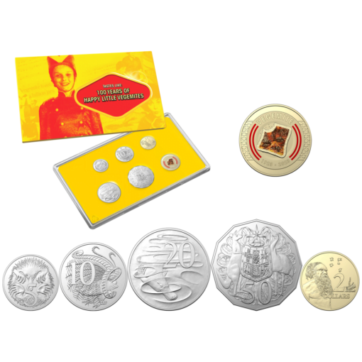 2023 vegemite centenary - 100 years of happy little vegemites uncirculated six coin year set
