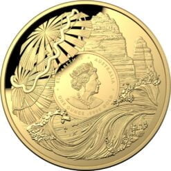 2022 $100 Daintree Rainforest 1oz Gold Coloured Proof Domed Coin