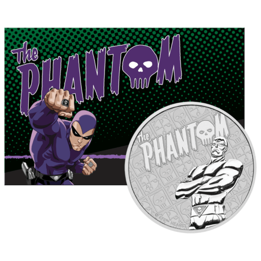 2022 The Phantom 1oz Silver Coin in Card