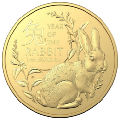 2023 $100 Year of the Rabbit 1oz .9999 Gold Bullion Coin