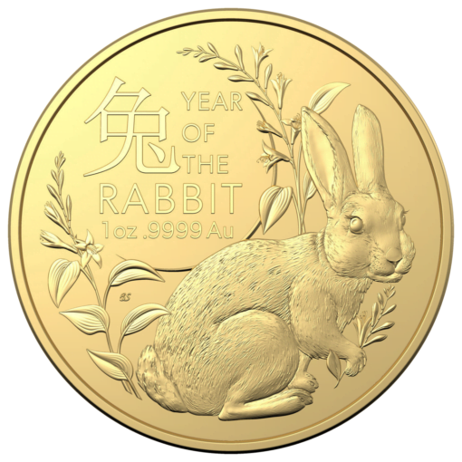 2023 $100 year of the rabbit 1oz. 9999 gold bullion coin