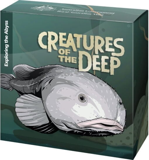 2023 $1 creatures of the deep 'c' mintmark silver proof coin