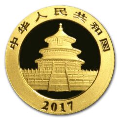 2017 Chinese Gold Panda 1g .999 Gold Bullion Coin