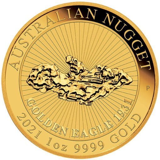 2021 golden eagle nugget 1oz .9999 gold bullion coin