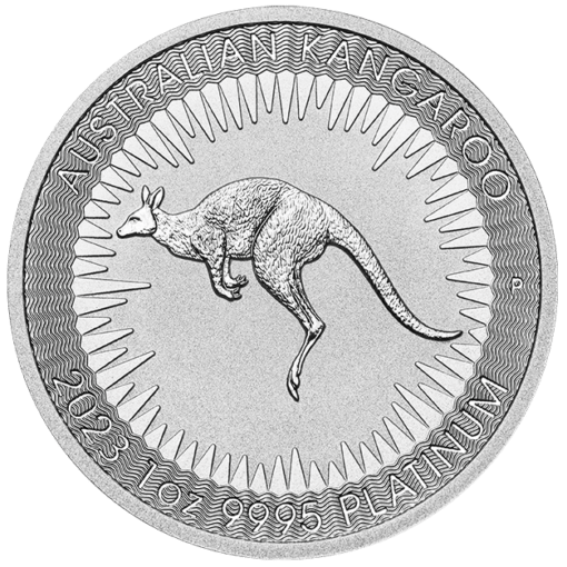 2023 australian kangaroo 1oz. 9995 platinum bullion coin