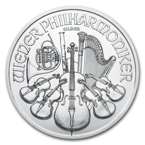 2023 austrian philharmonic 1oz .999 silver bullion coin