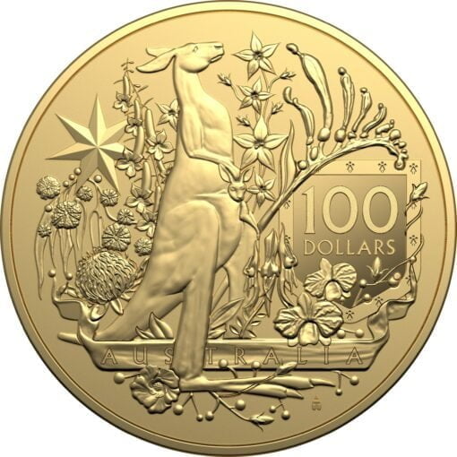 2021 $100 coat of arms 1oz. 9999 gold bullion coin