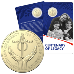 2023 $1 Centenary of Legacy Uncirculated Coin in Card - AlBr