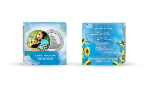 2023 four seasons - chinese panda 30g silver coin - summer
