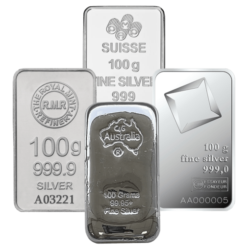 100g silver bullion - secondary market