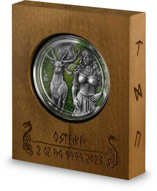 2023 valkyries – ostara 2oz silver ultra high relief coin