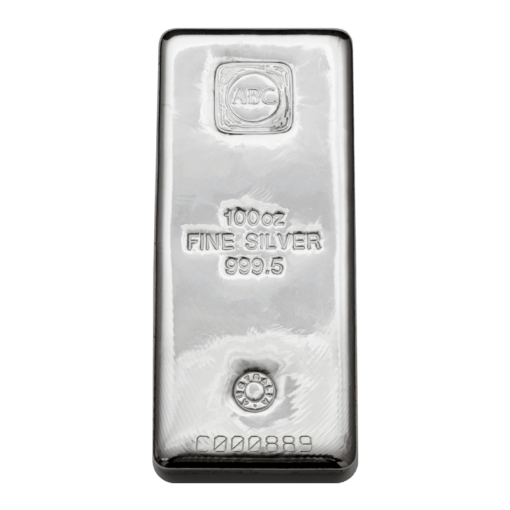 abc 100oz .9995 silver cast bullion bar