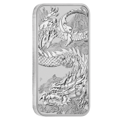 2023 dragon 1oz silver bullion rectangular coin