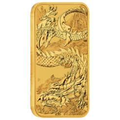 2023 dragon 1oz gold bullion rectangular coin