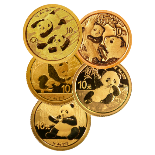 Chinese panda 1g gold bullion coin - secondary market
